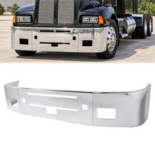 Fits all Kenworth T600A Models and Trims Front Bumper Face Bar Assembly Chrome picture