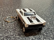 1965 Mercury Cyclone Comet Keychain White Gasser Hot Wheels Matchbox picture