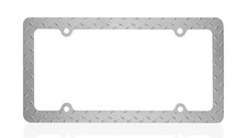 Cruiser 30830 UNIVERSAL Diamond Plate License Plate Frame - Chrome picture