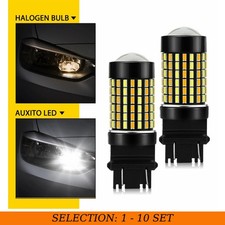 2-20X AUXITO 3157 White Amber LED Turn Signal DRL Parking Light Bulbs Dual Color picture
