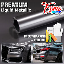 ESSMO PET Liquid Metallic Agate Gray Auto Car Vehicle Vinyl Wrap Decal Sticker picture