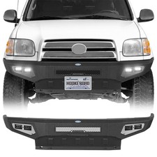 Fit 2000-2006 Toyota Tundra Offroad Front Bumper w/ Skid Plate & LED Lights picture