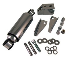 CHROME SHOCK KIT FOR HARDBODY DNA & PAUGHCO SPRINGER FOR HARLEY picture