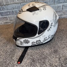 Women’s Bilt Motorcycle Helmet, White, Size Small - NWOT picture