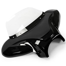Fits Harley Yamaha Honda Motorcycle Front Batwing Fairing Windshield, ABS picture