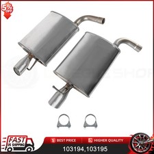 For 2011-2016 Ford Explorer 3.5L Stainless Steel Pair of Exhaust Mufflers picture