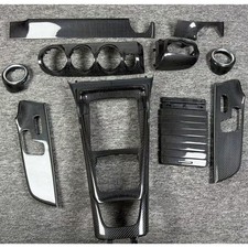  For Mercedes Benz A45 A35 AMG 2018-22 Carbon Fiber Car Interior Trims Set 10PCS picture