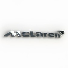 McLaren 540C 570S 650S 720S Rear Bumper Chrome badge w CARBON FIBER Speedmark picture
