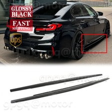 For BMW G30 5 Series 530i 540i M550i M5 2017-23 Gloss Black Side Skirt Extension picture