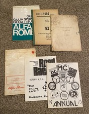Alfa Romeo Giulia 1600 Catalog Service Shop Manuals Road Racing Booklet Etc picture