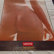 Levi's Original 1971 Rare Poster By Ida Van Bladel Infamous Nude Girl picture