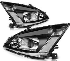 For 2003-2007 Honda Accord Headlights Assembly Pair Clear Lens Left + Right Side picture