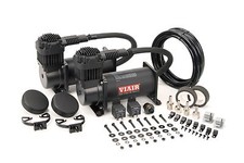 VIAIR Dual 380C Stealth Black Truck Mount Air Compressors Kit - 12 Volt, 200 PSI picture