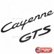 03-10 Matte Black Cayenne GTS Letters Rear Badge Emblem Look Deck Lid 955 picture