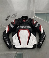 Alpinestars Original Cowhide Leather Jacket, Biker's Racing Motorbike Jacket- picture