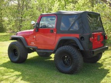 For 97-06 Jeep Wrangler Soft Top with Tinted Side Panels & Rear Window picture