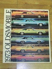 NOS 1973 Oldsmobile Dealer Sales Brochure 73 Olds Cutlass 88 98 Toronado Omega picture