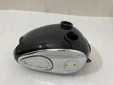 PUCH Allstate Sears SR 250 1965- 66 Alloy Black Petrol Tank + Chrome Side Plates picture