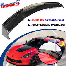Z06 Stage 3 Rear Trunk Lip Wing Spoiler For 14-19 Corvette C7 Carbon Fiber Look picture