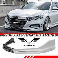 Yofer Platinum White Pearl JDM Front Bumper Lip Splitter Kit For 2018-20 Accord picture