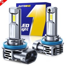 AUTOONE 2X H11 H8 LED Headlight Super Bright Bulbs Kit HIGH/LOW Beam 6500K White picture