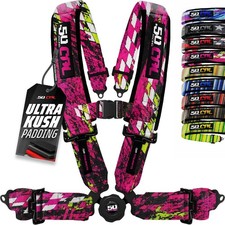 1pc 50 Cal Checkered Chaos Pink 4pt Harness, 3