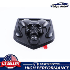 1PC Skull Ram Head Rear Tailgate Badge For 13-18 Ram 1500 2500 3500 Matte Black picture