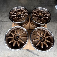 Used 18x8.5/18x9.5 Vors SP2 5x114.3 35 73.1 Bronze Machined Lip Wheels set-4 picture