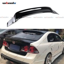 HighKick Duckbill Rear Trunk Wing Spoiler For 06-11 Honda Civic Sedan Gloss Blk picture