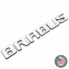 Brabus Emblem 3D Trunk Logo Nameplate Badge Letter Mercedes AMG Sport - Chrome picture