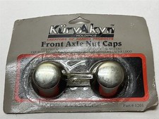 Kuryakyn Front Axle Nut Caps Chrome Covers for Harley-Davidson Bikes PN 1201 picture
