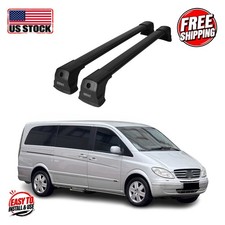 MERCEDES VITO 2003-2014 VAN W639 Cross Bars Elegance (Black-V3) LITE 2 Pcs. Alu. picture