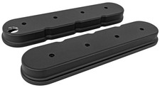 JEGS Black Die Cast Aluminum Valve Covers for GM LS Series picture