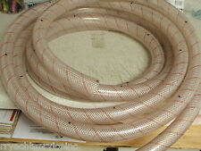 HOSE CLEAR PVC TUBING RED TRACER 1-1/4