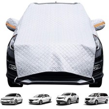 Half Car Cover Winter Windshield Ice Snow Frost Protector for Truck SUV picture