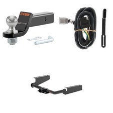 CURT Class 3 Tow Package Trailer Hitch, Wiring, Ball Mount - 13460, 55245, 45836 picture