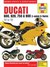 Ducati 600 620 750 900 2-Valve V-Twins Shop Service Repair Manual BOOK picture