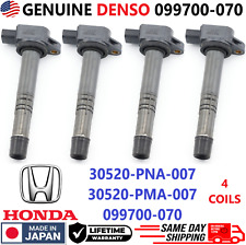 GENUINE DENSO Ignition Coils For 2000-2011 Honda Acura 2.0L 2.4L I4, 099700-070 picture