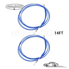 Outboard Inboard 2PCS 14FT 33C Shift Throttle Control Cable Universal For Yamaha picture