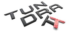 Matte Black 3D Domed Raised Letters compatible with Tundra 2014-2021 Tailgate picture