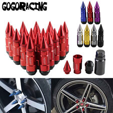 Cap Spiked Racing Wheel Lug Nuts 20PCS M12 x 1.5mm M12 x 1.25mm 54mm Arrow Style picture