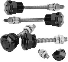 4Pcs 22mm Push Button Quick Release Hood Bonnet Pins Lock Clip Car Bumper Latch picture