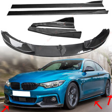 For 14-20 BMW F32 4 Series M Sport Bumper Carbon Style Front Rear Lip Side SKirt picture