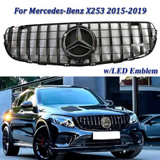 Front Grille For Mercedes X253 GLC300 GLC43 AMG 2015-2019 Gloss Black W/LED Star picture