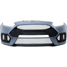 Front Bumper Cover Complete Grill W/Fog Light Grille For 2016-2018 Ford Focus RS picture