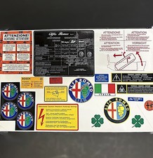 Alfa Romeo Spider GTV GTV6 SPICA Engine Bay Underhood Restoration Decal Sticker picture
