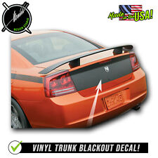 Trunk Blackout Decal - Fits 2006 07 08 2009 2010 Dodge Charger Daytona Style RT picture