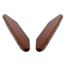Pair of Hand Crafted Mahogany Wood Armrests - Set for Early Kenworth Trucks picture