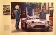 Stirling Moss Mercedes Benz 300 SLR Extremely Rare German Text Car Poster/OWN IT picture