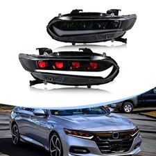 Pair LED Headlights For Honda Accord 10th Gen 2018-2022 Front Lamps Assembly picture
